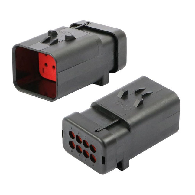 AMPSeal 16 - Stiftgehäuse 8-pol. Key A rot