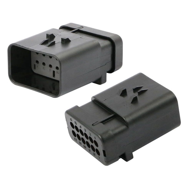 AMPSeal 16 - Stiftgehäuse 12-pol. Key B grau 776539/2