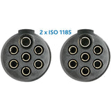 Spiral-Kabel EURO-N-Stecker 7-pol./4.5m 788/Asz/EURO