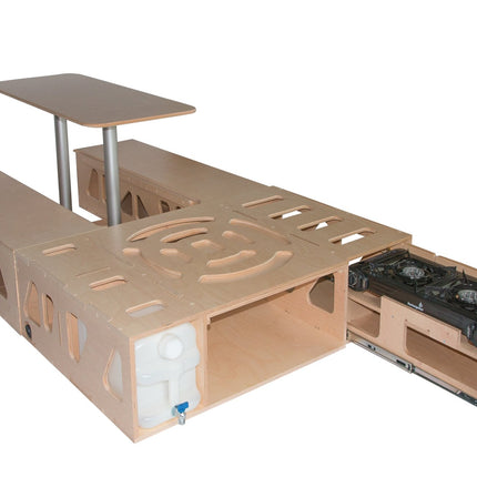 Moonbox Campingbox mit Tisch Van/Bus 119cm UV-Lack Moonbox