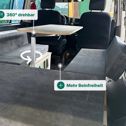 Moonbox Campingbox mit Tisch Van/Bus 115cm Modify Weiß Moonbox
