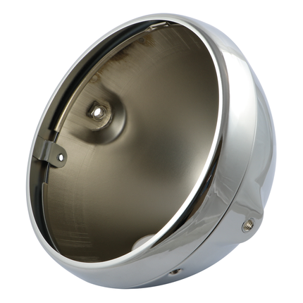 Motorrad-Scheinwerfergehäuse 7“ chrom
