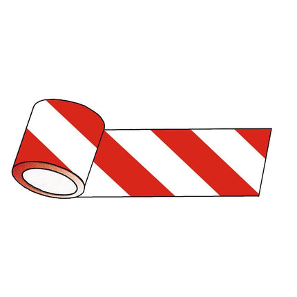 Reflektierklebeband rot / weiss 20 m x 100 mm
