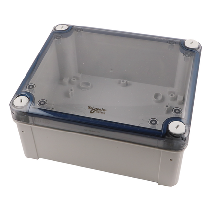 Kunststoffbox mit transparentem Deckel IP66