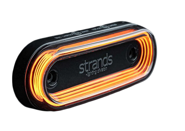 STRANDS LED-Seitenmarkierleuchte FOR9T GRAVITY, orange, 12/24 V - 850456 - 1 - Stück STRANDS