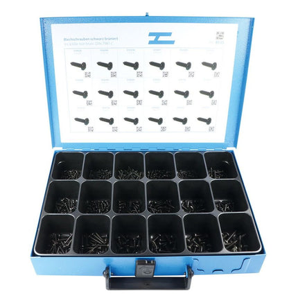 Sortiment Linsen-Blechschrauben Kreuzschlitz