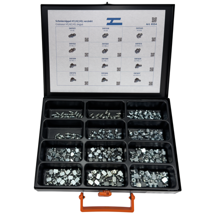 Schmiernippel 215 Stk. H1, H2, H3, verzinkt