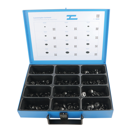 Sortiment Gummistopfen