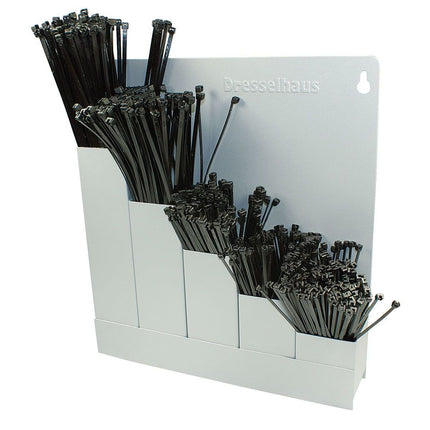 Kabelbinder-Wandhalter 500 Stk. Metallzunge