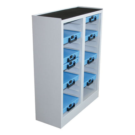 Metallschrank für 28 Sortimentskästen