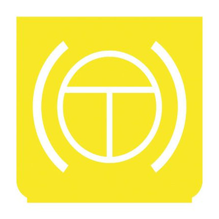 Emblem - Dauerbremse gelb/weiss