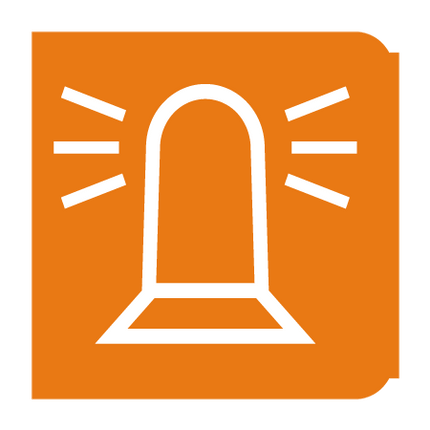 Emblem - Drehleuchte orange