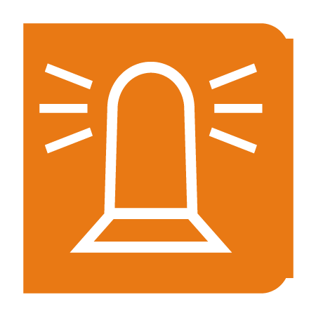 Emblem - Drehleuchte orange