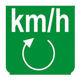 Emblem - Geschwindigkeitswechsel km/h grün 892912