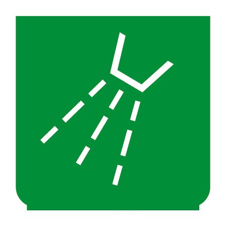 Emblem - Wasserspritzer grün