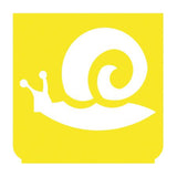 Emblem - Schnecke (langsam) gelb/weiss 893309