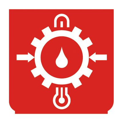 Emblem - Öldruck rot