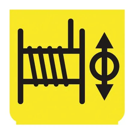 Emblem - Seilwinde gelb/schwarz - 893616 - 1 - Stück ENG