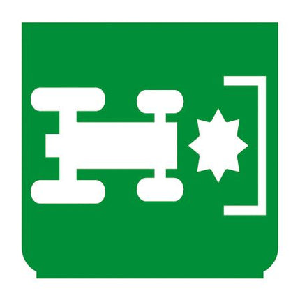 Emblem - Antrieb vorne grün - 1 - Stück ENG