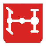 Emblem - Differentialsperre hinten rot 894409