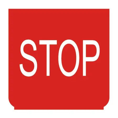 Emblem - STOP rot - 894434 - 1 - Stück ENG