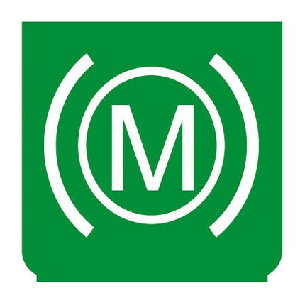 Emblem - Motorbremse grün