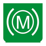 Emblem - Motorbremse grün 894440