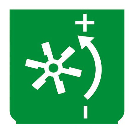 Emblem - Zusatzbremse (Luft) grün - 1 - Stück ENG