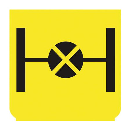 Emblem - Differentialsperre gelb/schwarz - 1 - Stück ENG