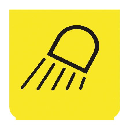 Emblem - Arbeitsscheinwerfer gelb/schwarz