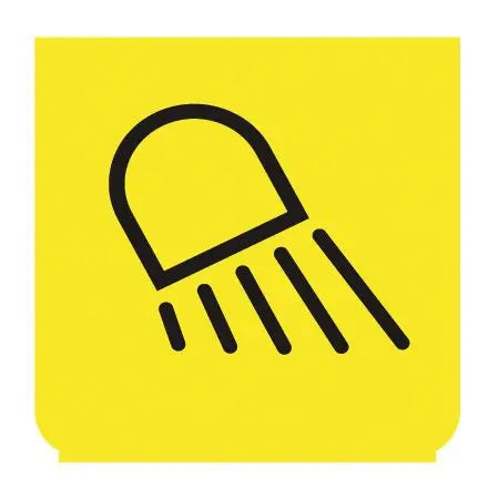 Emblem - Arbeitsscheinwerfer gelb/schwarz - 894475 - 1 - Stück ENG