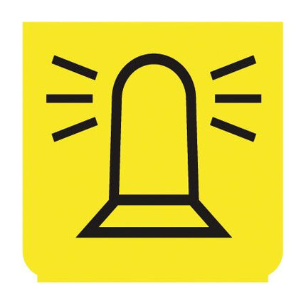 Emblem - Drehleuchte gelb/schwarz