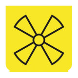 Emblem - Gebläse langsam gelb/schwarz 894486