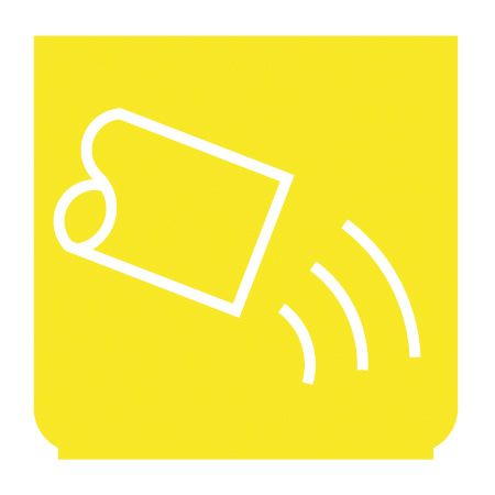 Emblem - Sicheres Nachfüllen gelb/weiss