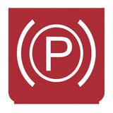 Emblem - Handbremse dunkelrot 894648