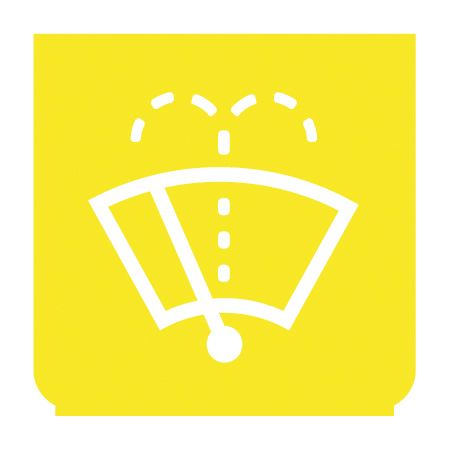 Emblem - Scheibenwischer/-wascher gelb