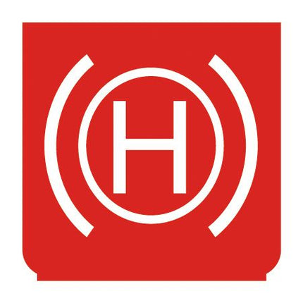 Emblem - Handbremse rot - 1 - Stück ENG