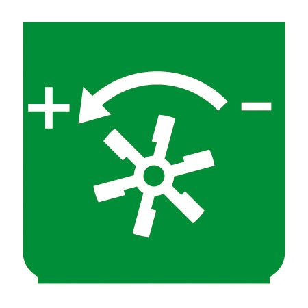 Emblem - Zusatzbremse (Luft) grün