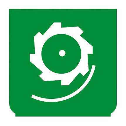 Emblem - Dreschtrommel grün - 1 - Stück ENG