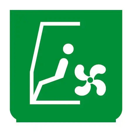 Emblem - Fahrersitz Belüftung grün - 895141 - 1 - Stück ENG