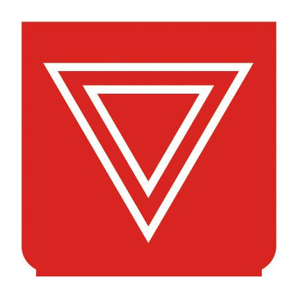 Emblem - Achtung rot - 1 - Stück ENG