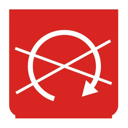 Emblem - Motor Stop rot - 1 - Stück ENG