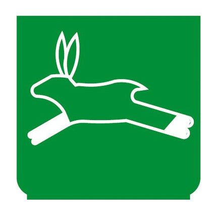 Emblem - Hase (schnell) grün - 1 - Stück ENG