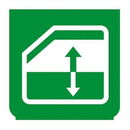 Emblem - Fensterheber grün - 1 - Stück ENG