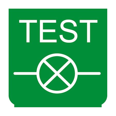 Emblem - Lampentester grün