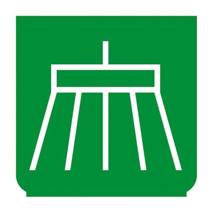 Emblem - Besen grün - 1 - Stück ENG