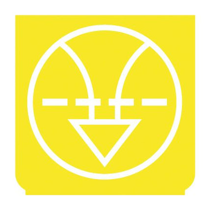 Emblem - Luftreiniger gelb/weiss - 1 - Stück ENG