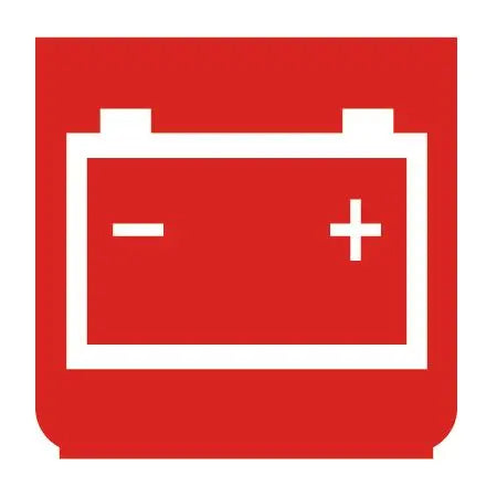 Emblem - Batterie rot - 896153 - 1 - Stück ENG