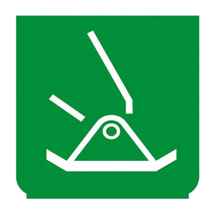 Emblem - Stütze R grün - 1 - Stück ENG