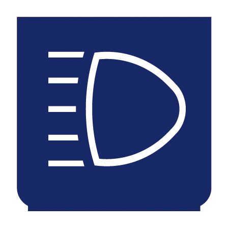 Emblem - Fernlicht blau